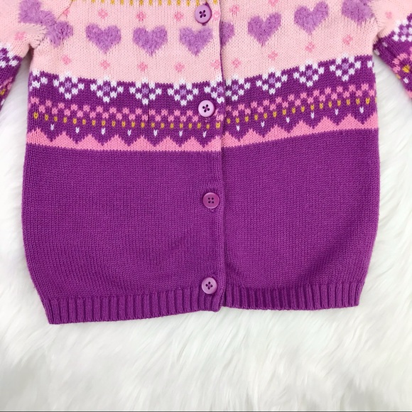 SOLD 🛍 Girls Knitted Button Up Sweater Cardigan - Picture 5 of 11